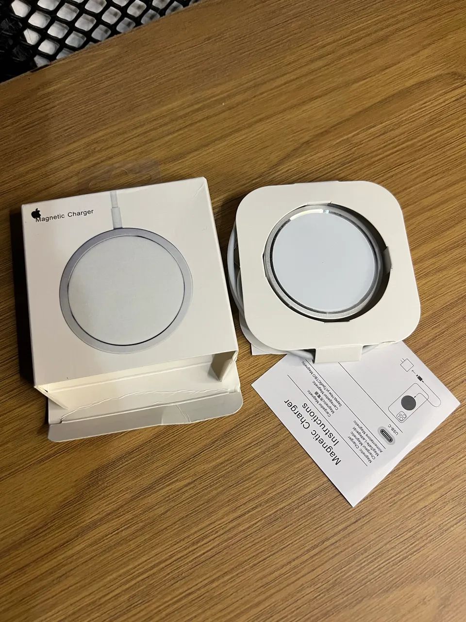 Carregador Sem Fio Para iPhone Magnético Magsafe Tipo C De Carregamento Rápido Redondo - Foto 3