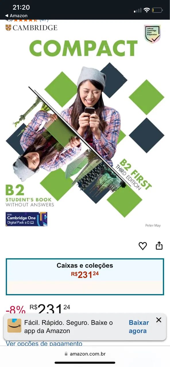 livro B2 Cambridge Compact  - Foto 2