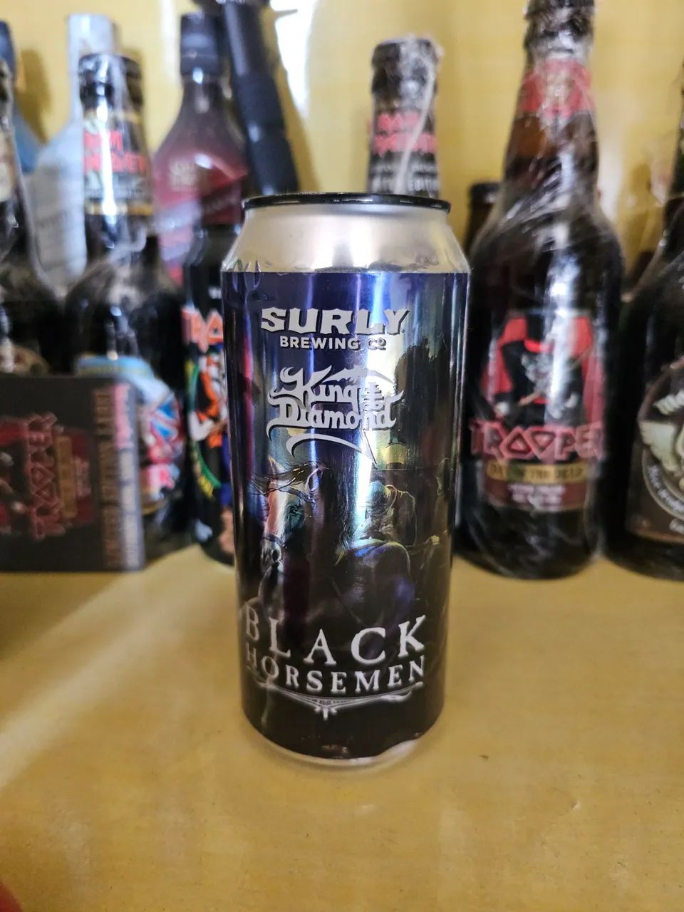 Lata de Cerveja Surly Black Horsemen King Diamond 