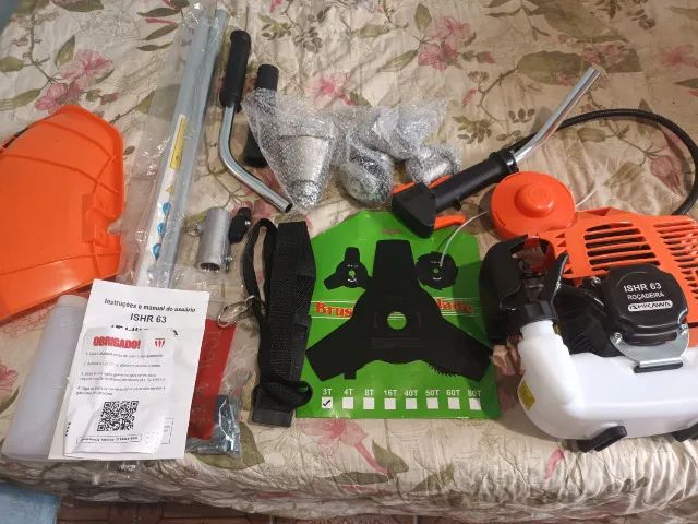 Roçadeira Ishikawa A Gasolina 63cc - Nunca foi usada - Foto 4