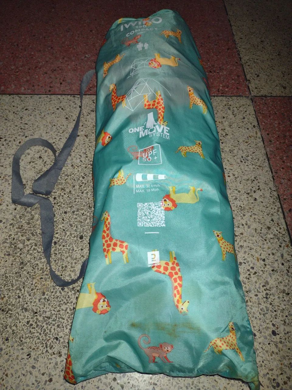 KIT PRAIA BEBÊ: barraca UV+50 e bóia Decathlon, bomba e piscina inflável - Foto 3
