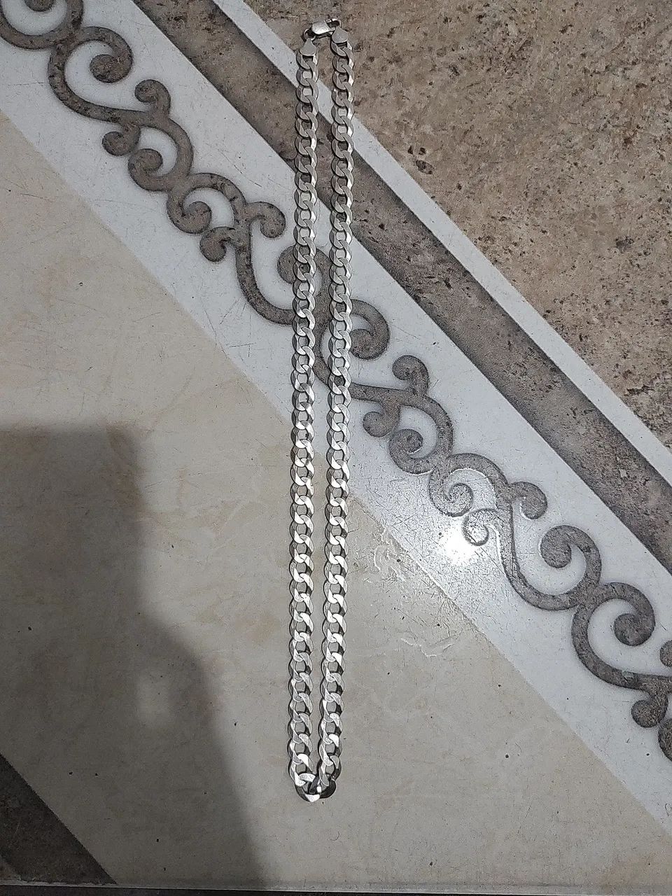 Corrente de prata 10mm e 80cm - Foto 4