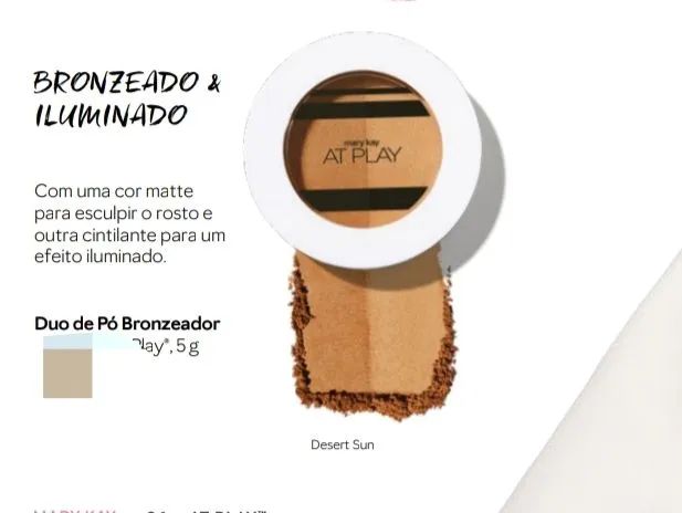 Duo de Pó Bronzeador & Iluminador 5 g At Play Mary Kay 