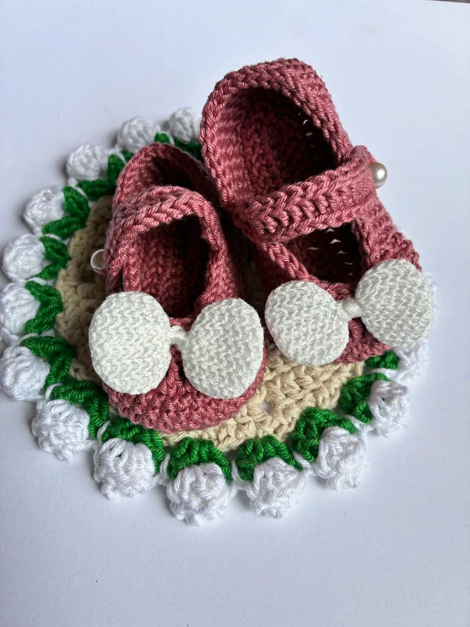 Sapatinho de crochê Rose  - Foto 4