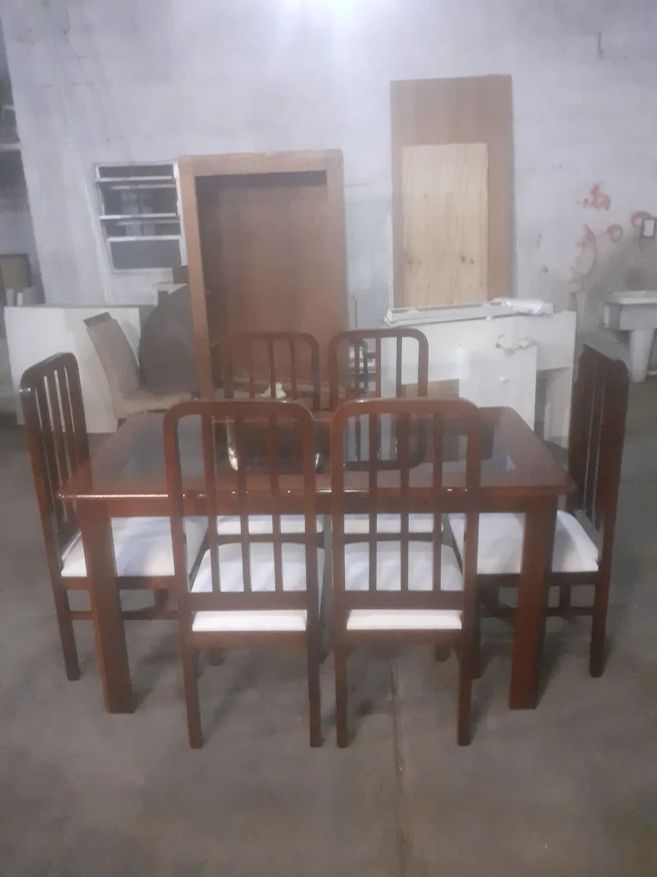 Mesa com Cadeiras em Madeira Maciça  - Foto 3