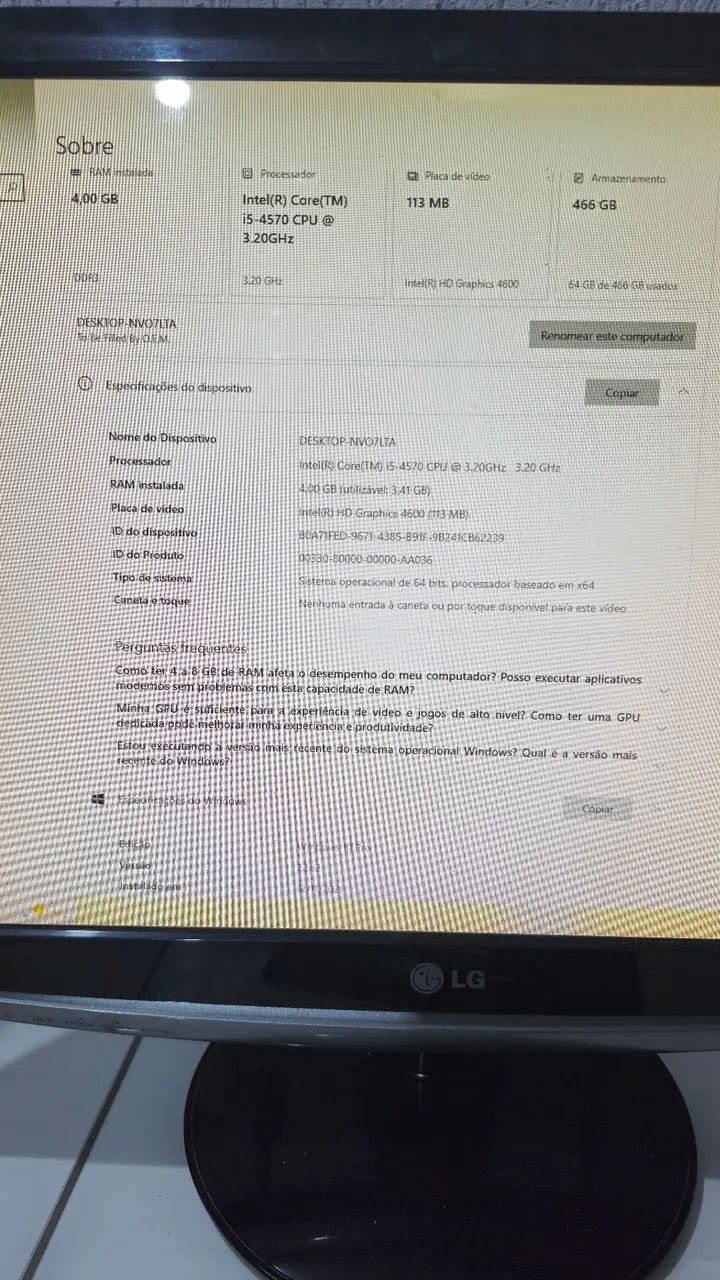 Computador Intel Core i5-4570 4GB RAM - Foto 4