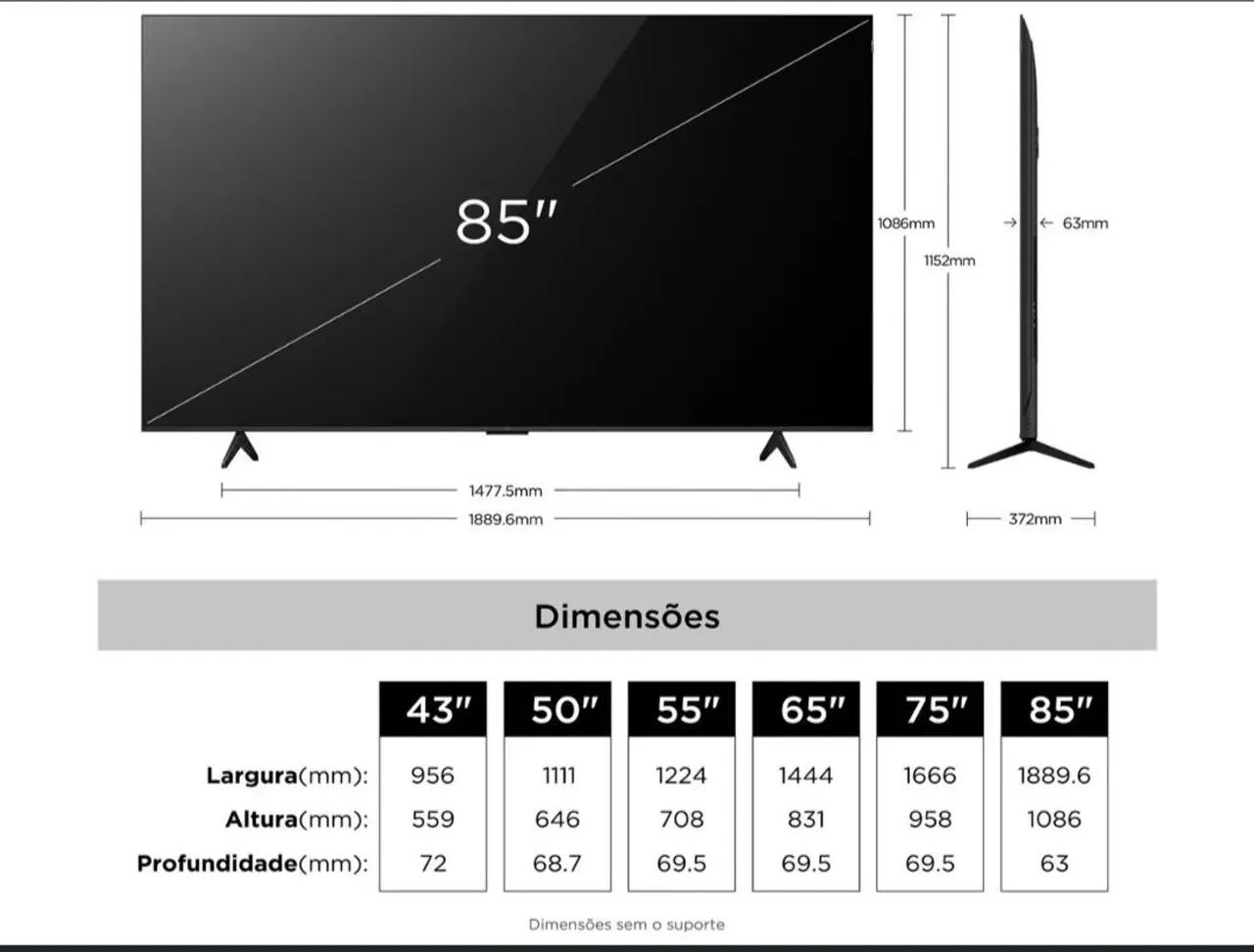 Tv TCL 85 polegadas  - Foto 2