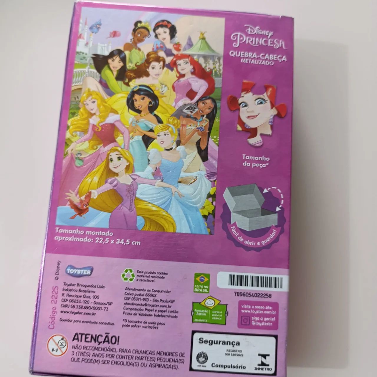 Quebra Cabeça METALIZADO Disney Princesas  - Foto 2