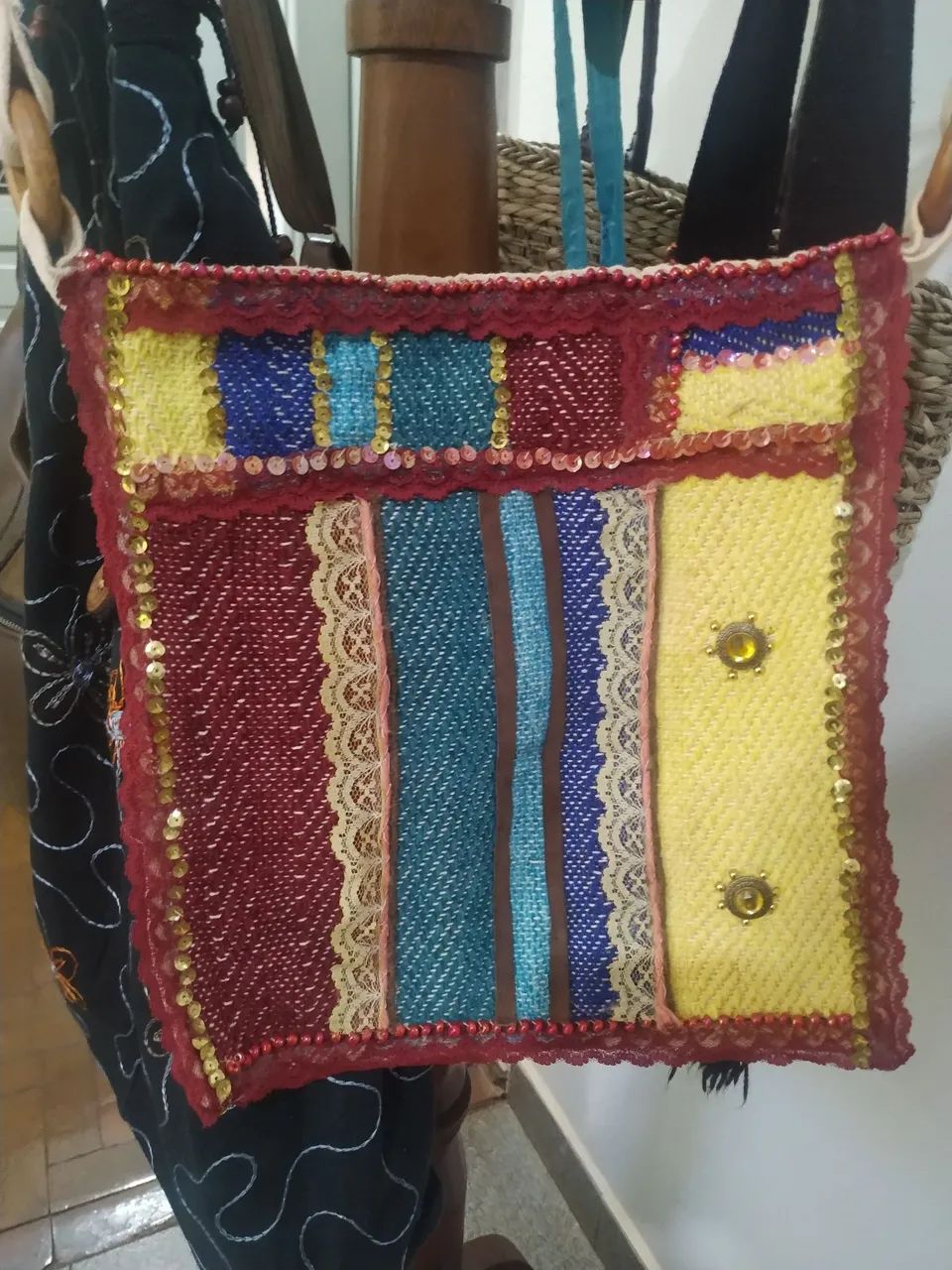 Bolsa Artesanal estilo étnico / Boho 
