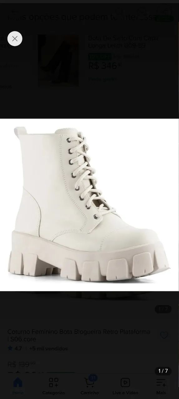 Bota tratorada o with 
