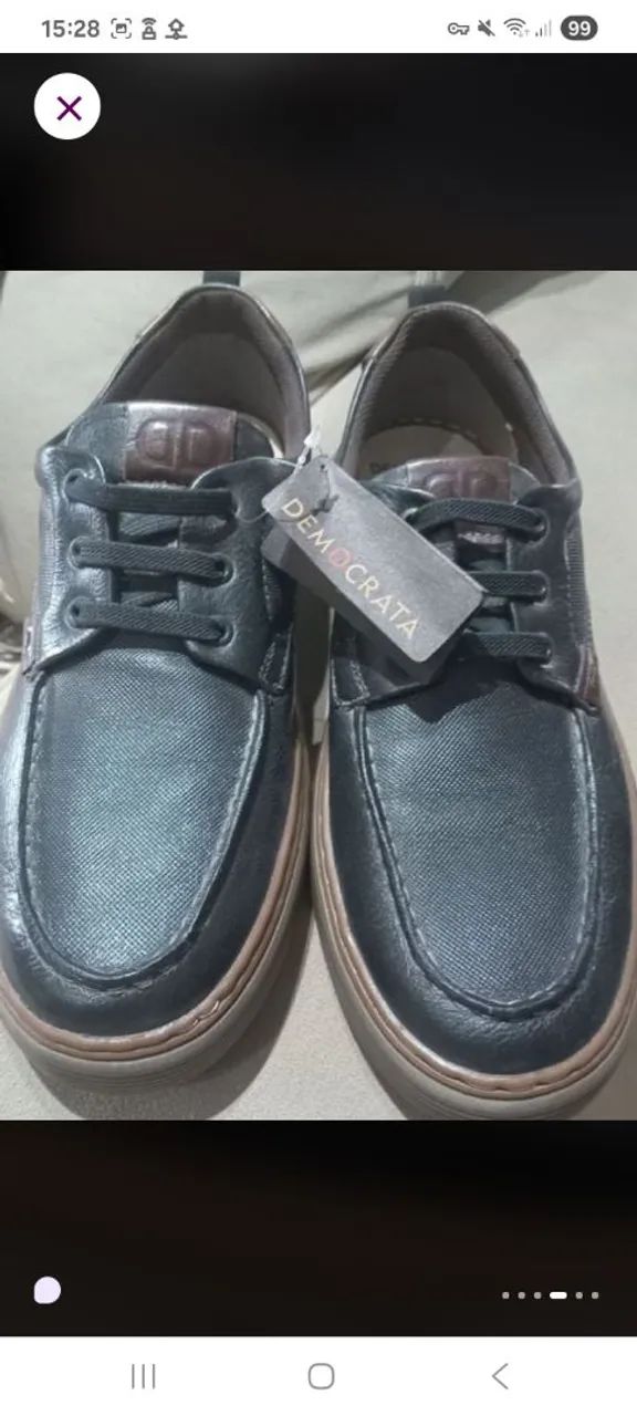 Sapatênis Democrata denim clash casual - Foto 5