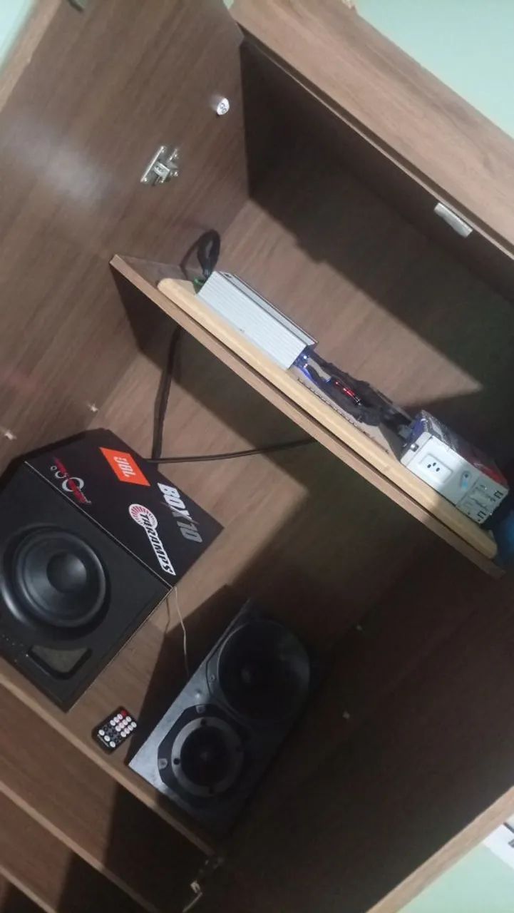 KIT SOM AUTOMOTIVO COMPLETO C/ FONTE 60A - FUNCIONANDO 100% - Foto 5