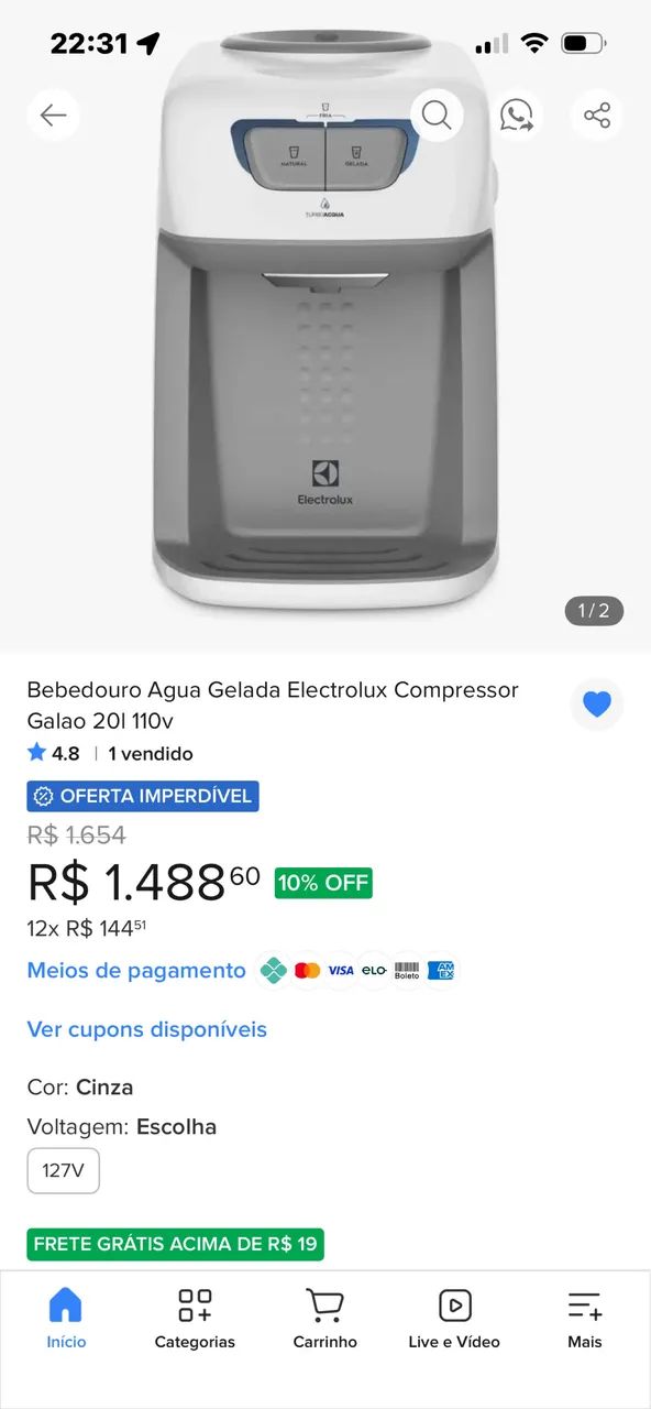 Bebedouro por Compressor  - Foto 3