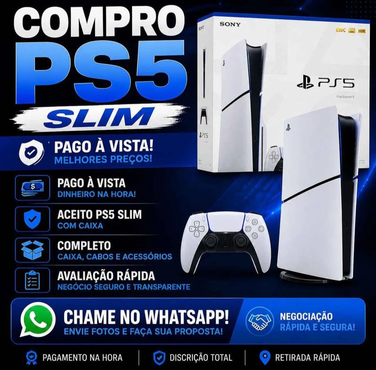 Pego ps5 a vista!