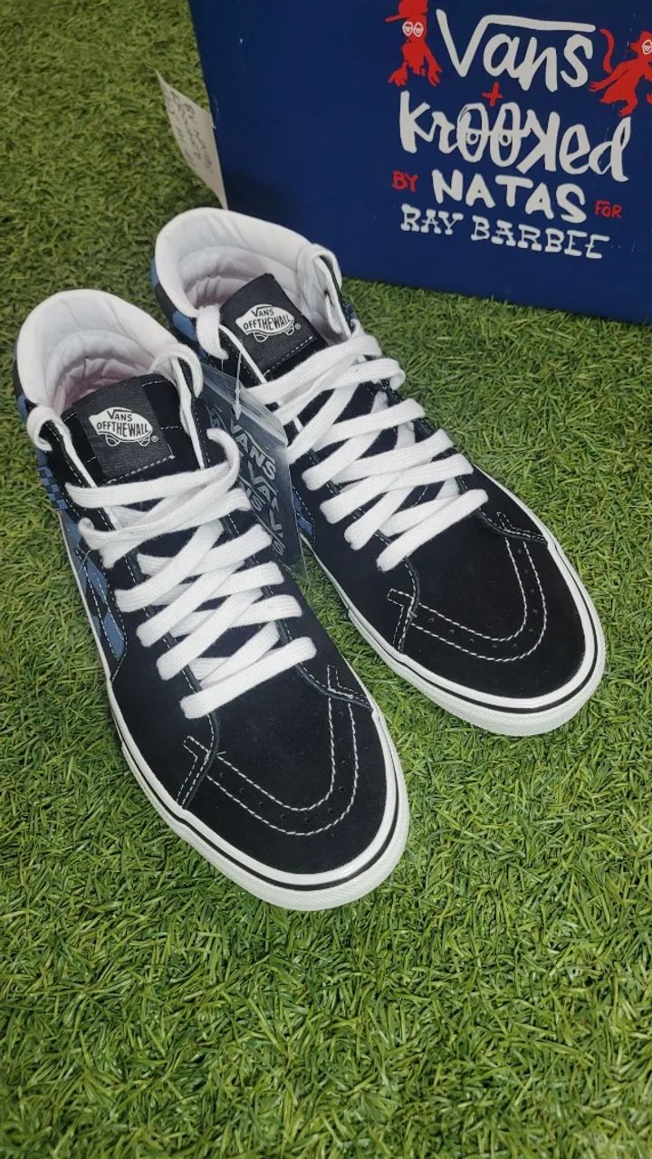 Tênis Vans Skate Sk8-Hi Krooked By Natas For Ray Barbee 41 BR Sem Uso Original - Foto 2