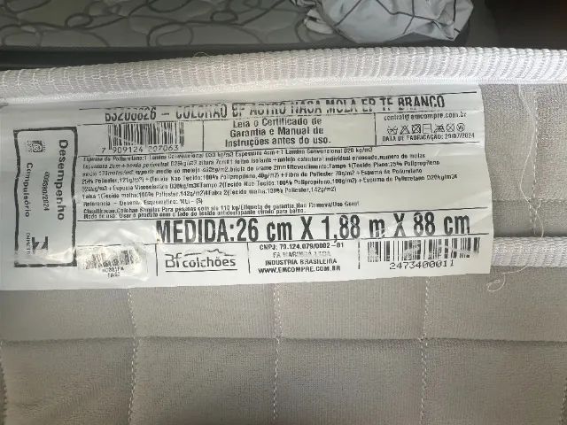 Colchao + Cama box BAU Solteiro - Foto 4