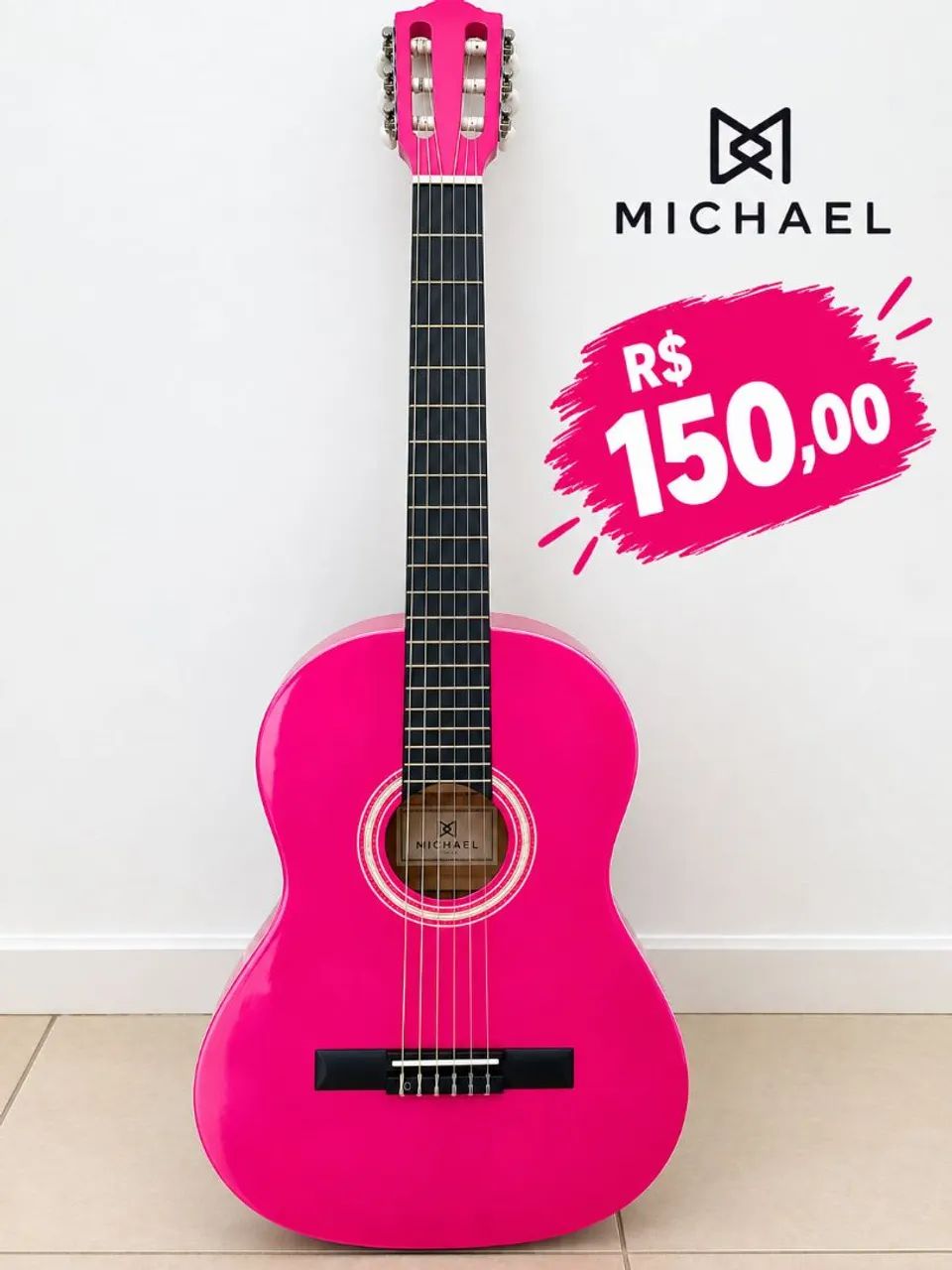 Violão (Michael) rosa