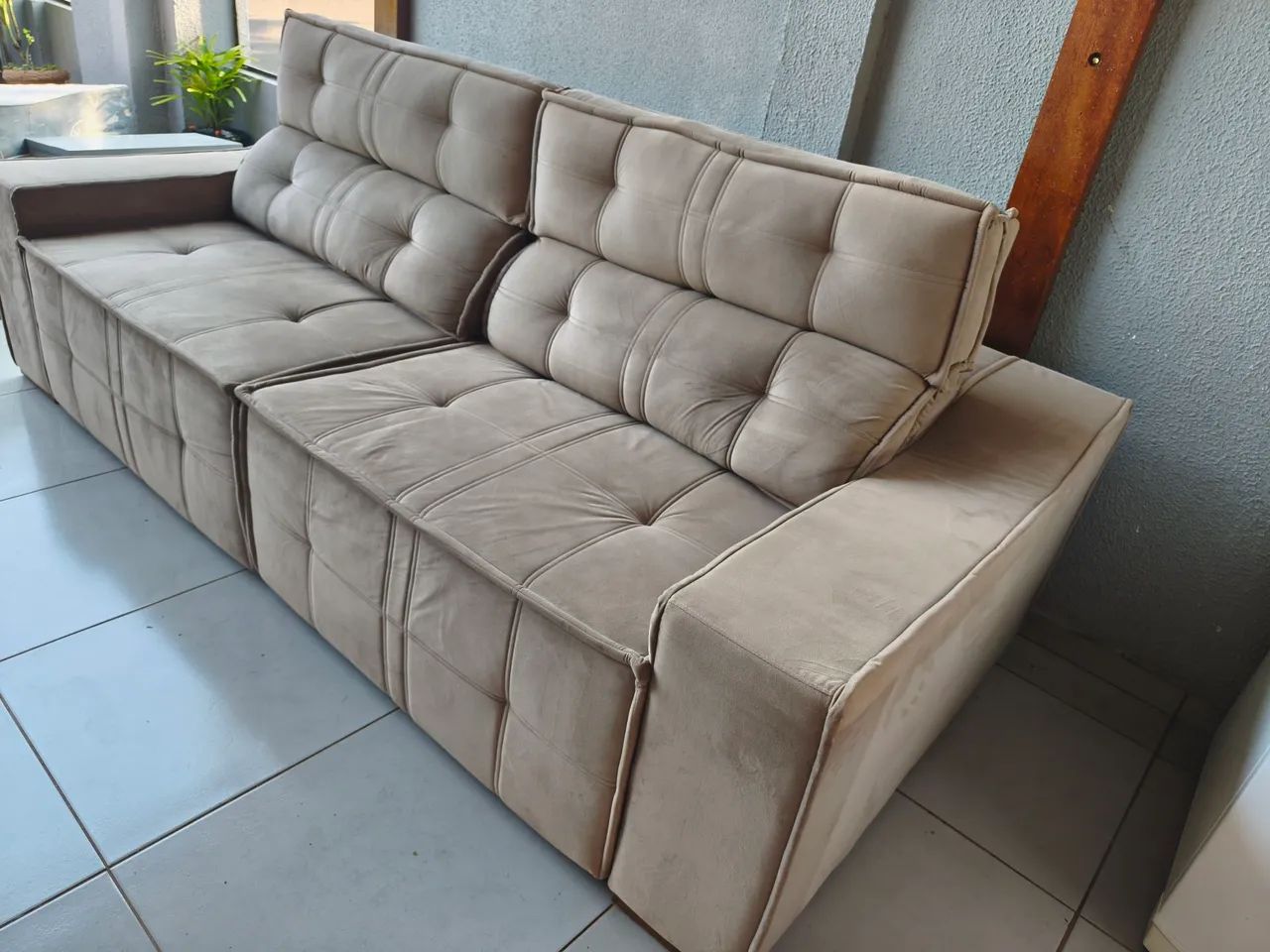 Sofá semi novo retrátil e reclinável  - Foto 3
