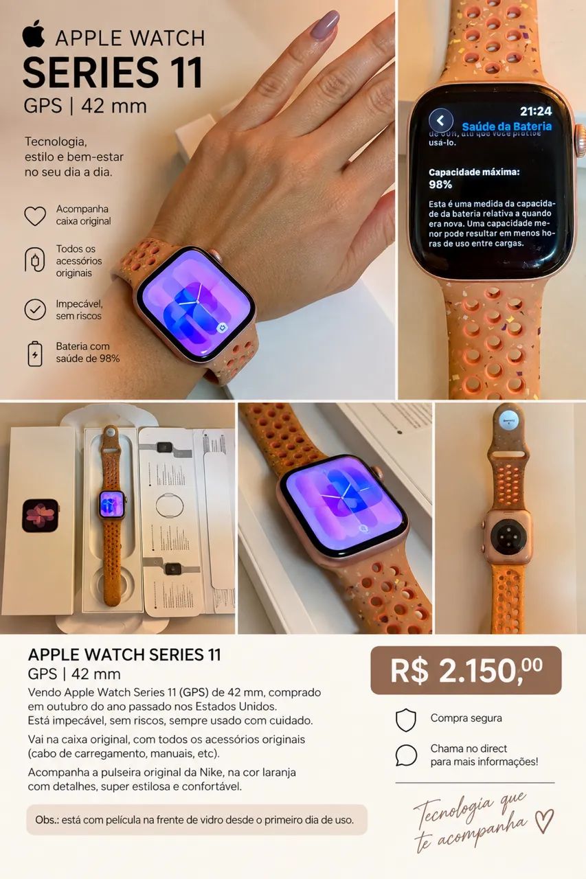 ? Apple Watch Series 11 - GPS | 42 mm - Foto 3