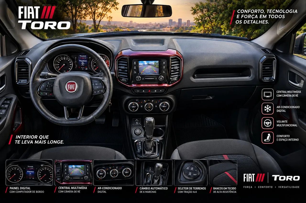 Fiat Toro Volcano 2.4 16V Flex Aut. 2019 - Foto 3