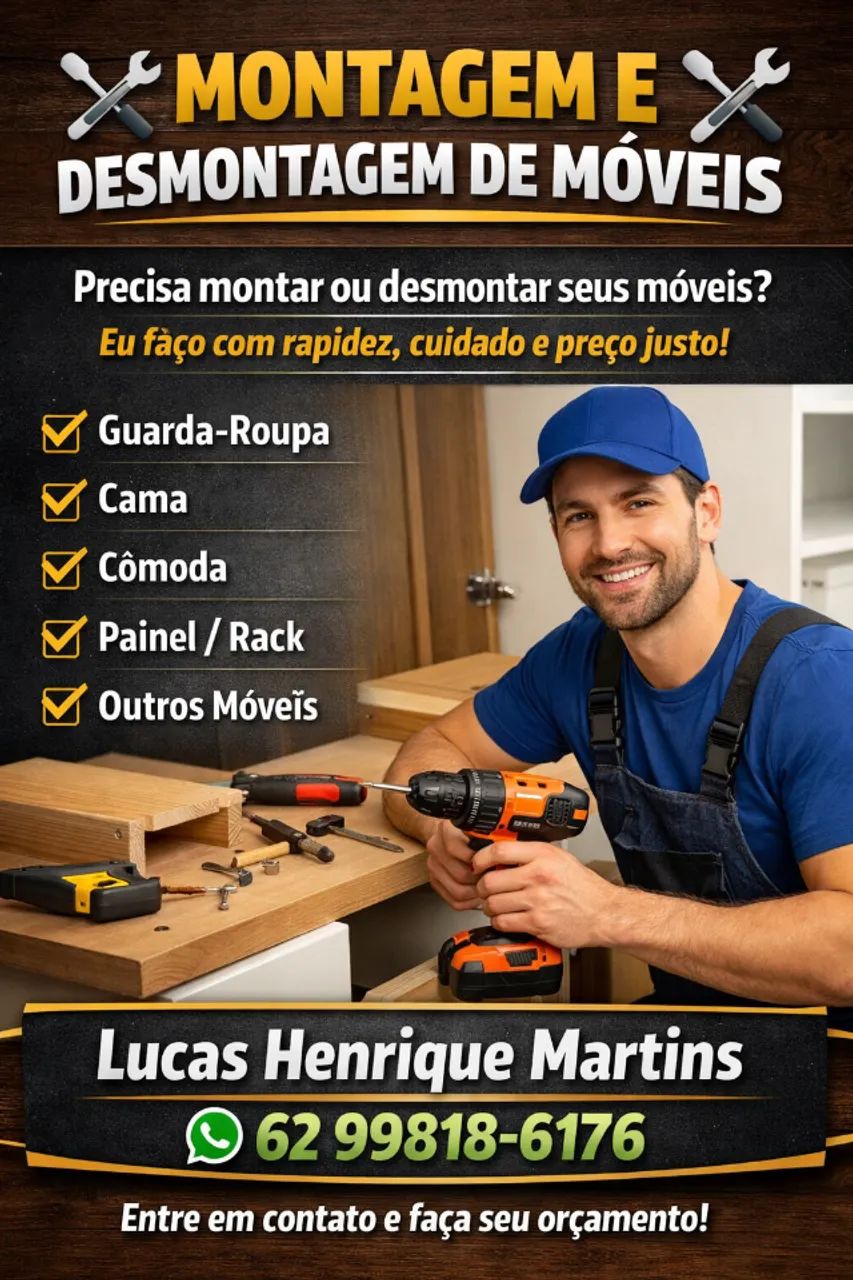 MONTAGEM E DESMONTAGEM DE MÓVEIS
