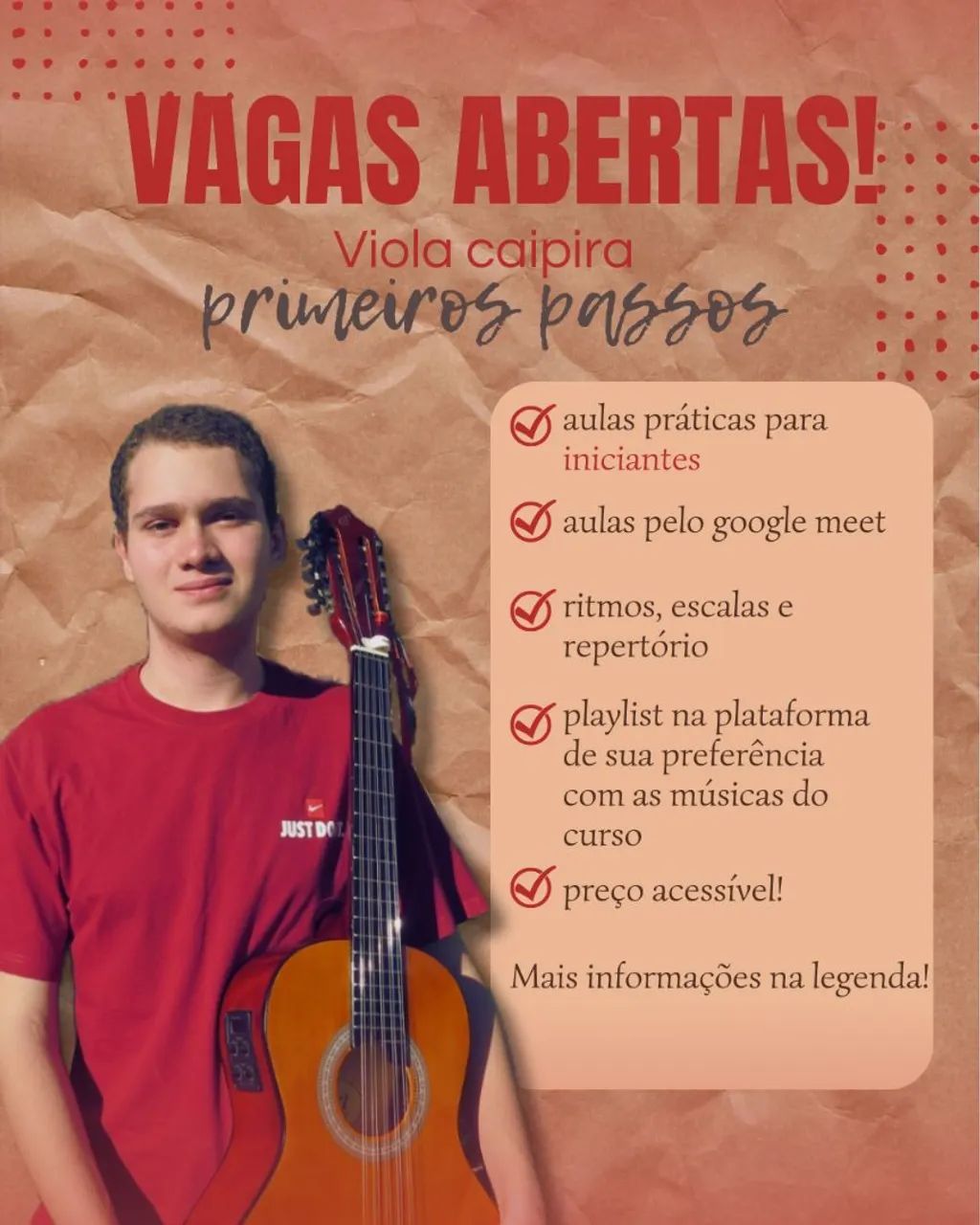Aulas de viola caipira para iniciantes 