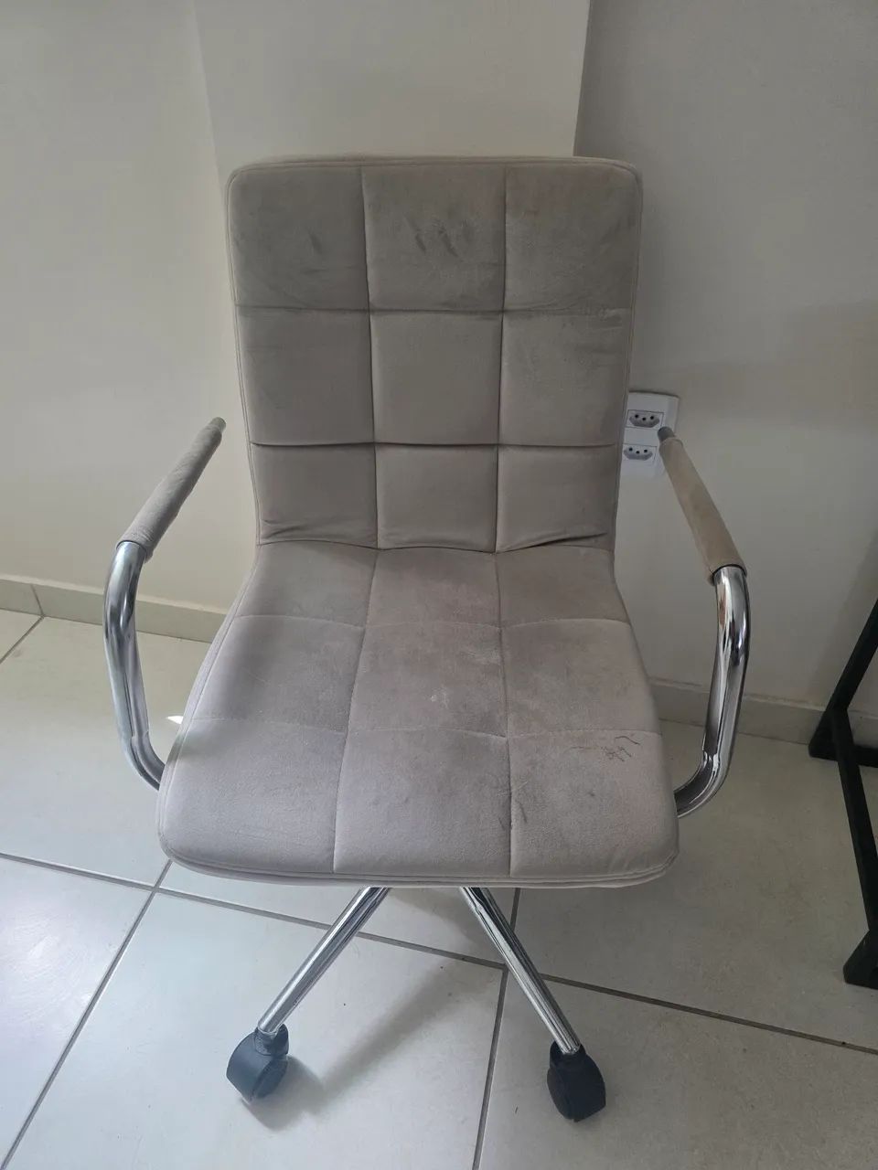 Cadeira Penteadeira Cinza