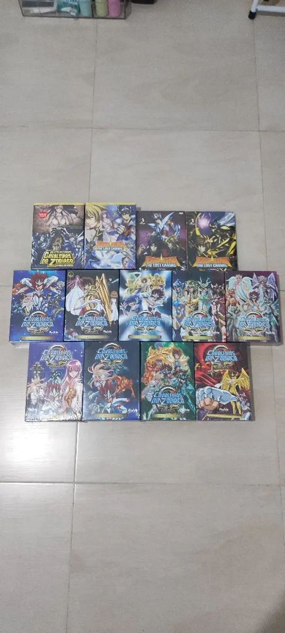 Coleção completa DVDs ômega e Lost Canvas cavaleiros do zodíaco