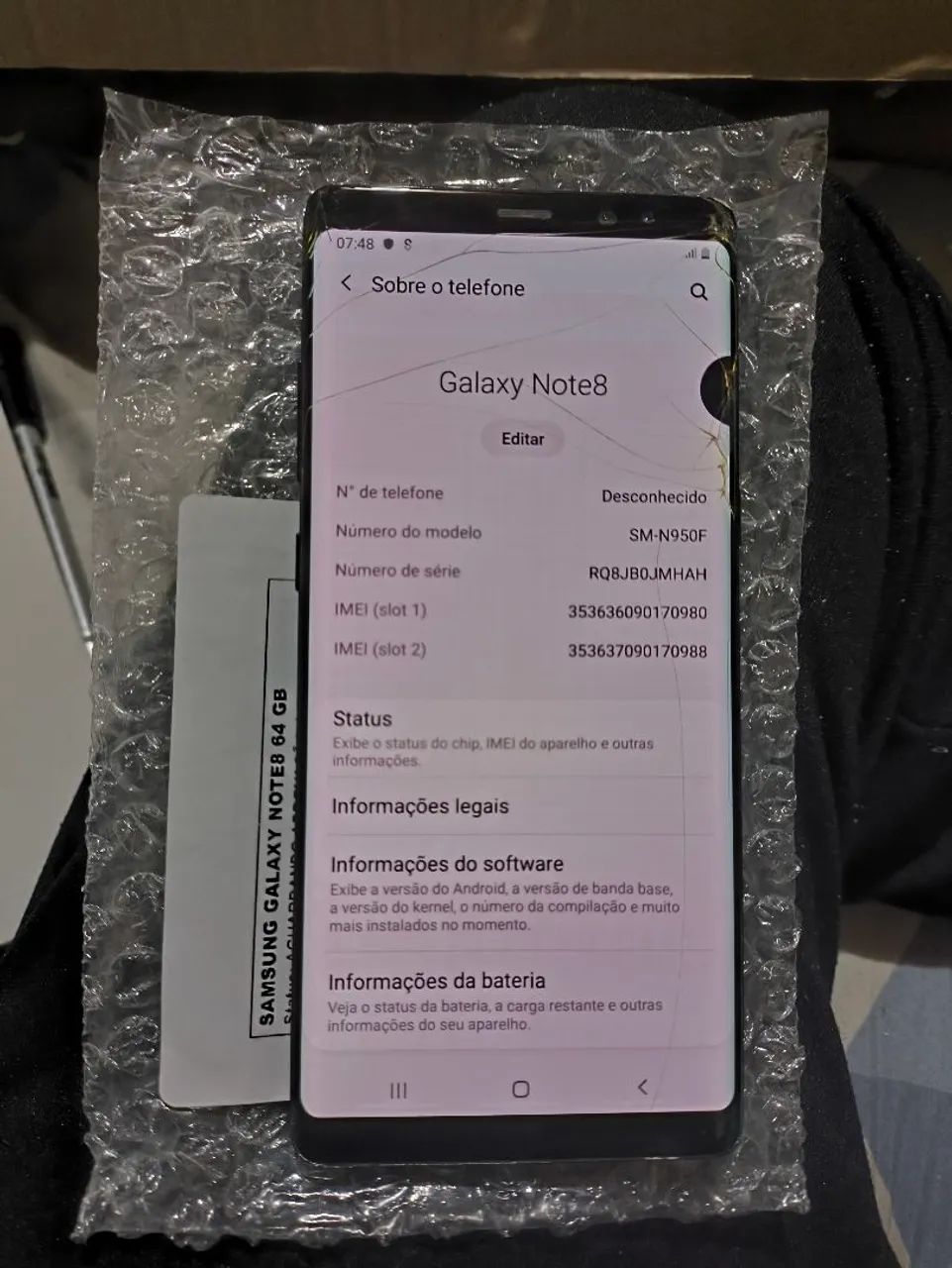 Samsung note 8 com detalhes mas funciona normal  - Foto 3