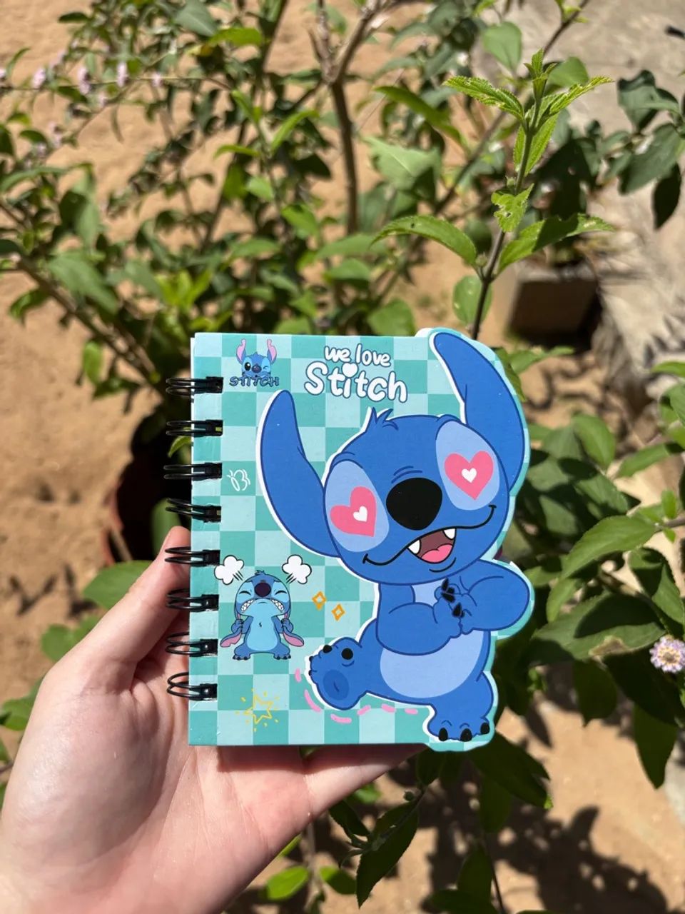 Itens stitch papelaria 
