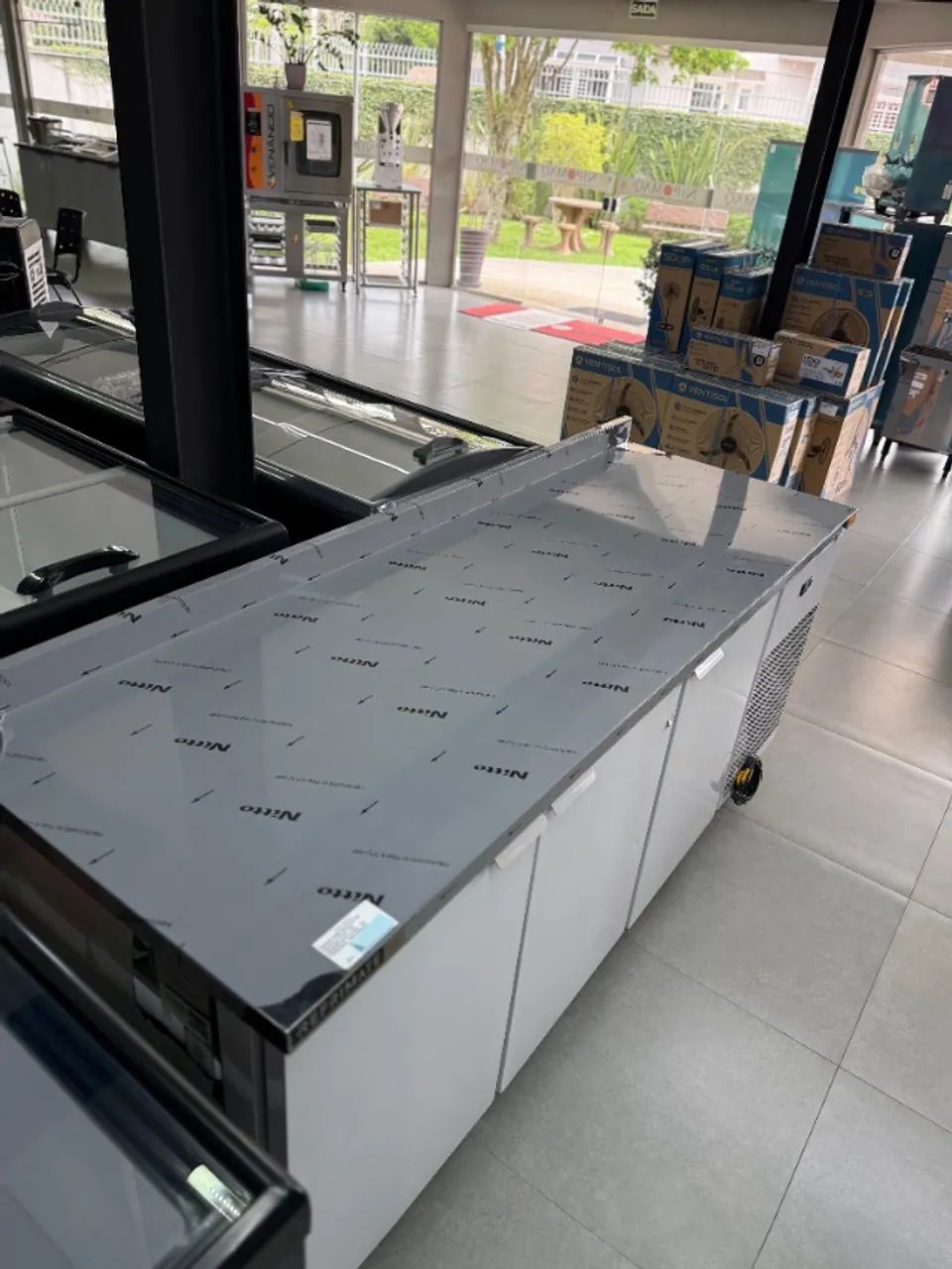 BSRAF-2000 BALCÃO DE SERVIÇO INOX 430 2000MM SEM CUBA AR FORÇADO - REFRIMATE - Foto 5