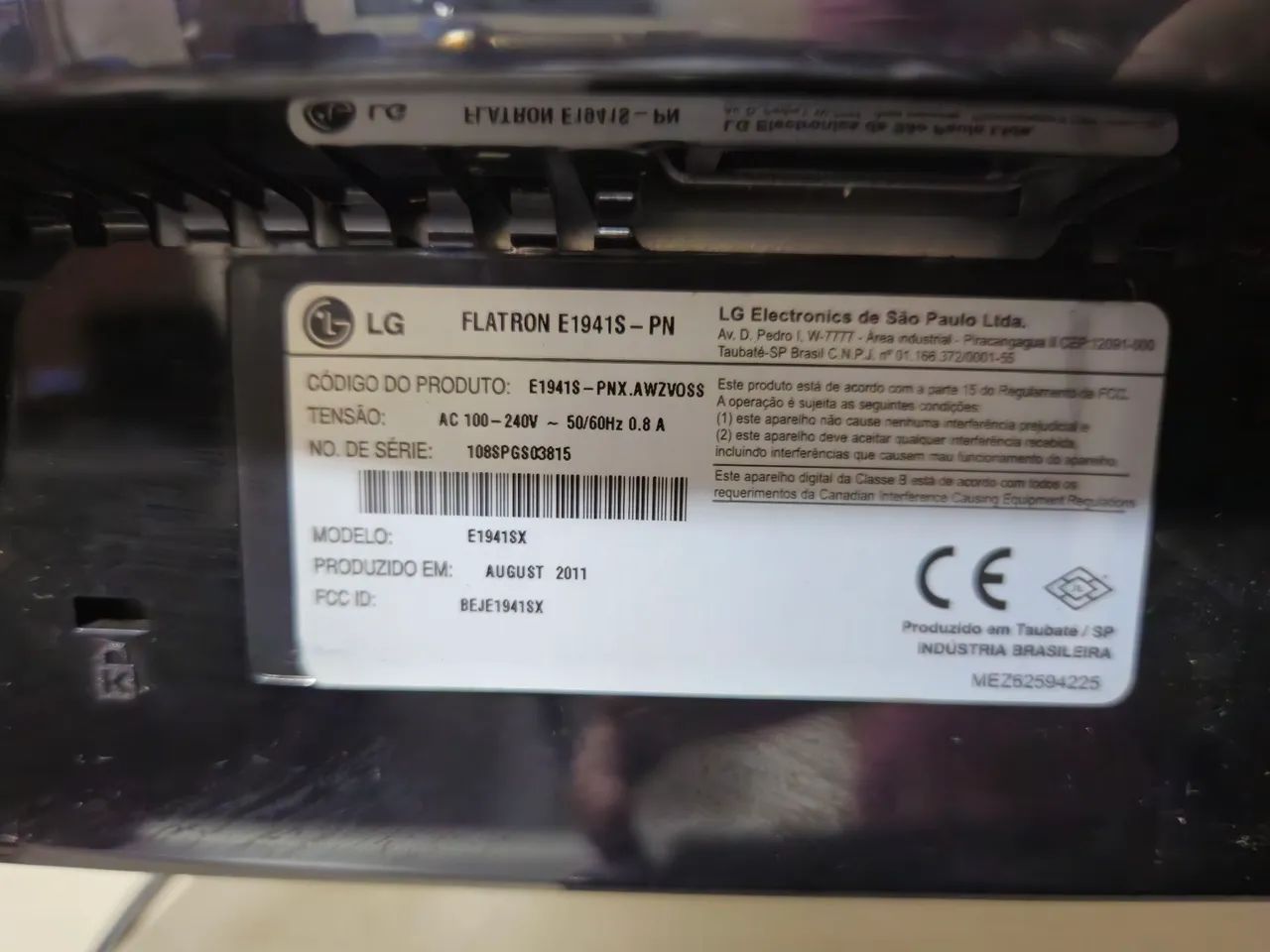 Monitor LG Flatron E1941S 18,5" LED - Funcionando Perfeitamente - Foto 4