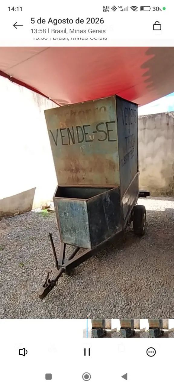 Vende-se carretinha para lanche!!