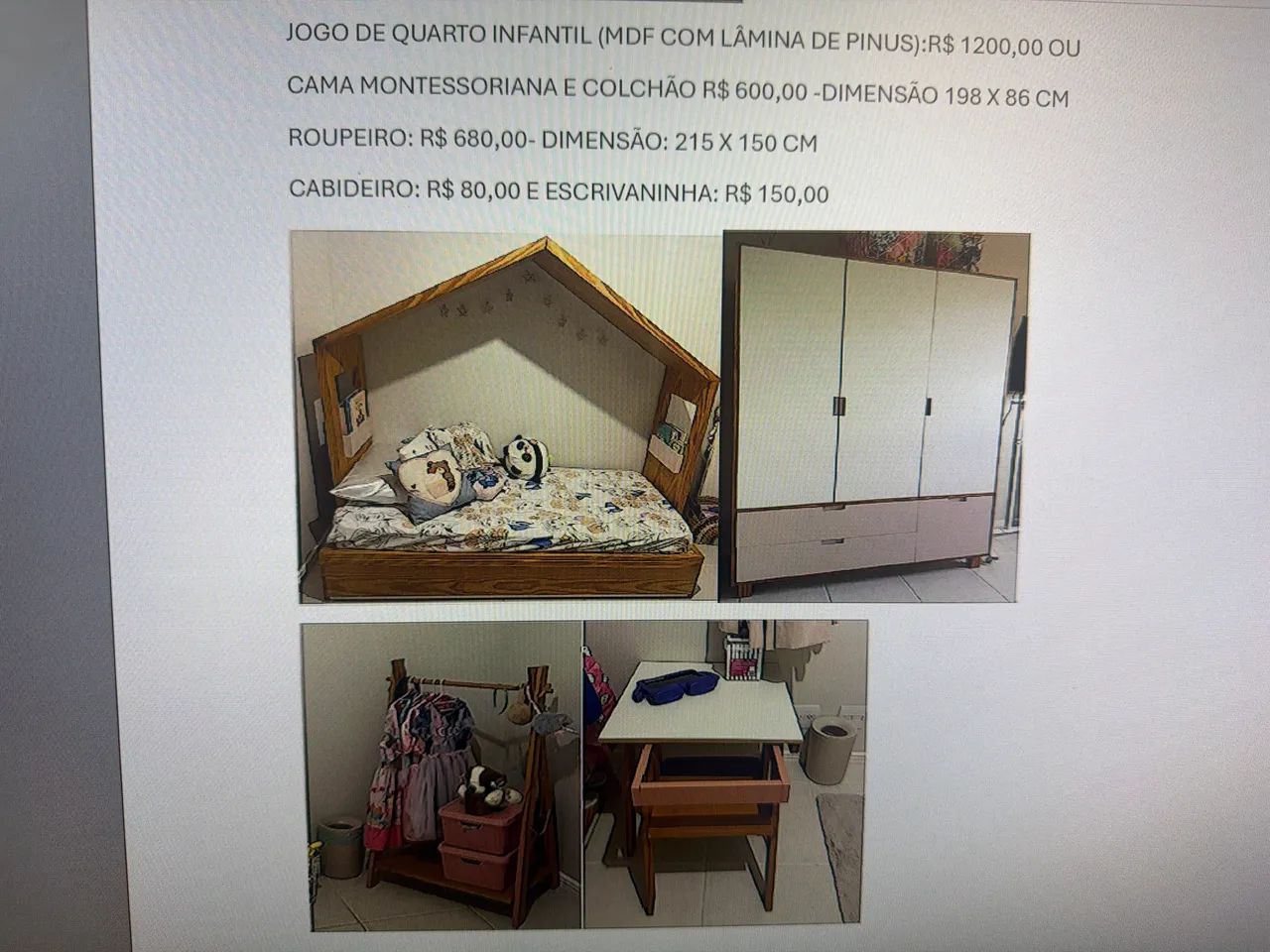 Vendo jogo de quarto infantil  - Foto 3