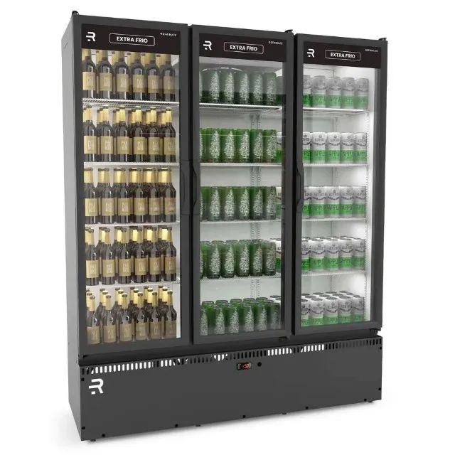 Expositor Auto Serviço 3 Portas Extra Frio Vanguard Refrimate 220V