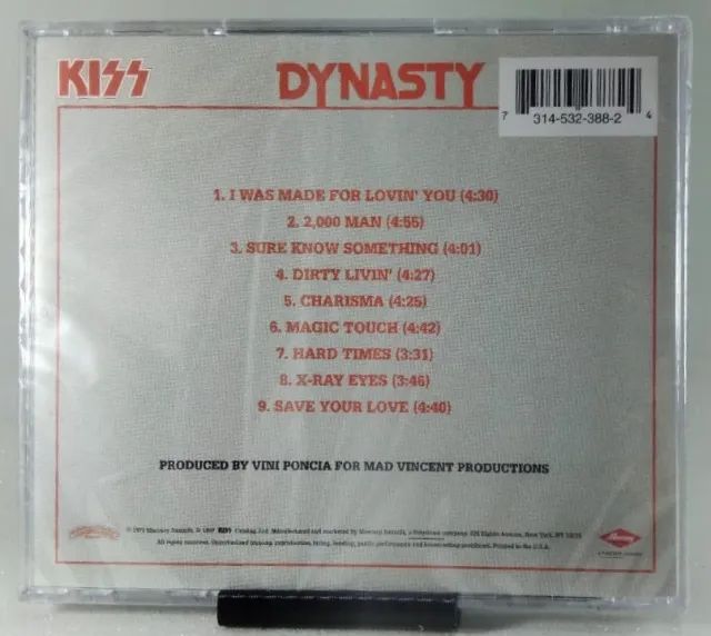 CD Kiss Dynasty The Remasters Reedição Importada Original - Foto 2