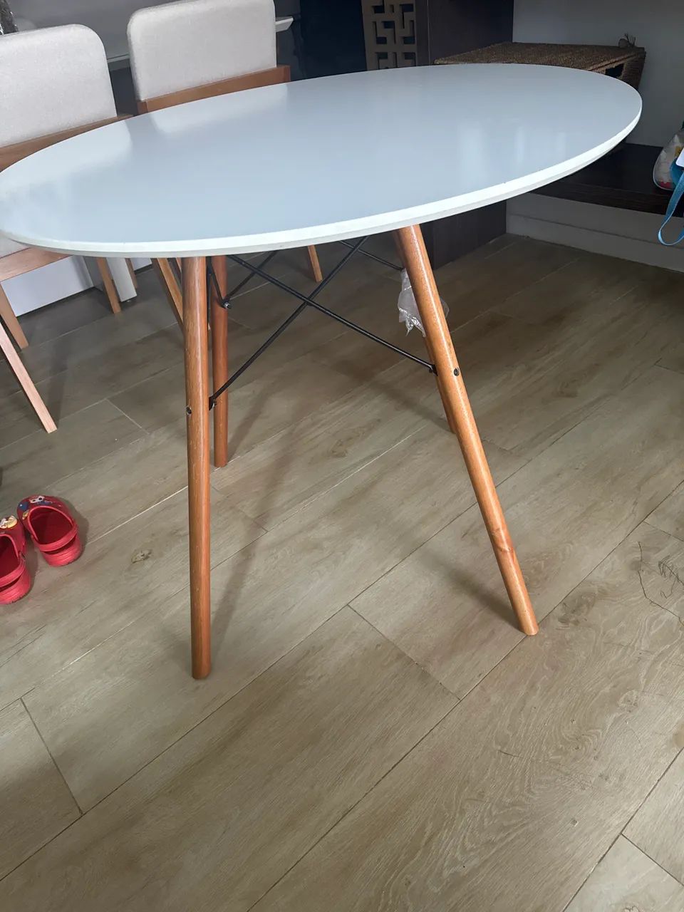 Mesa branca 90 cm