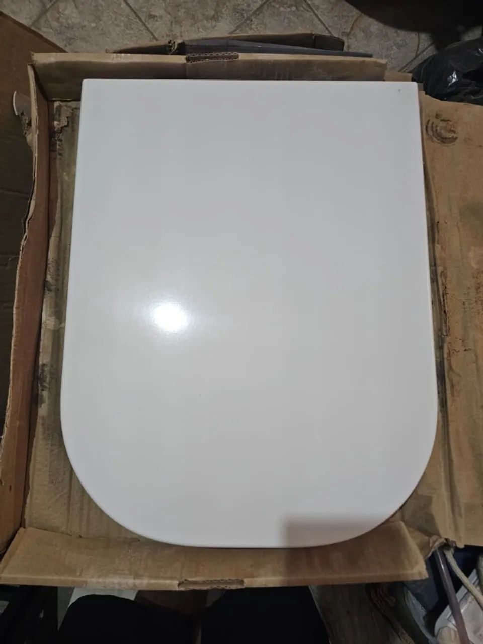 Assento Termofixo NOVO, com Amortecedor Gap Branco - Foto 2
