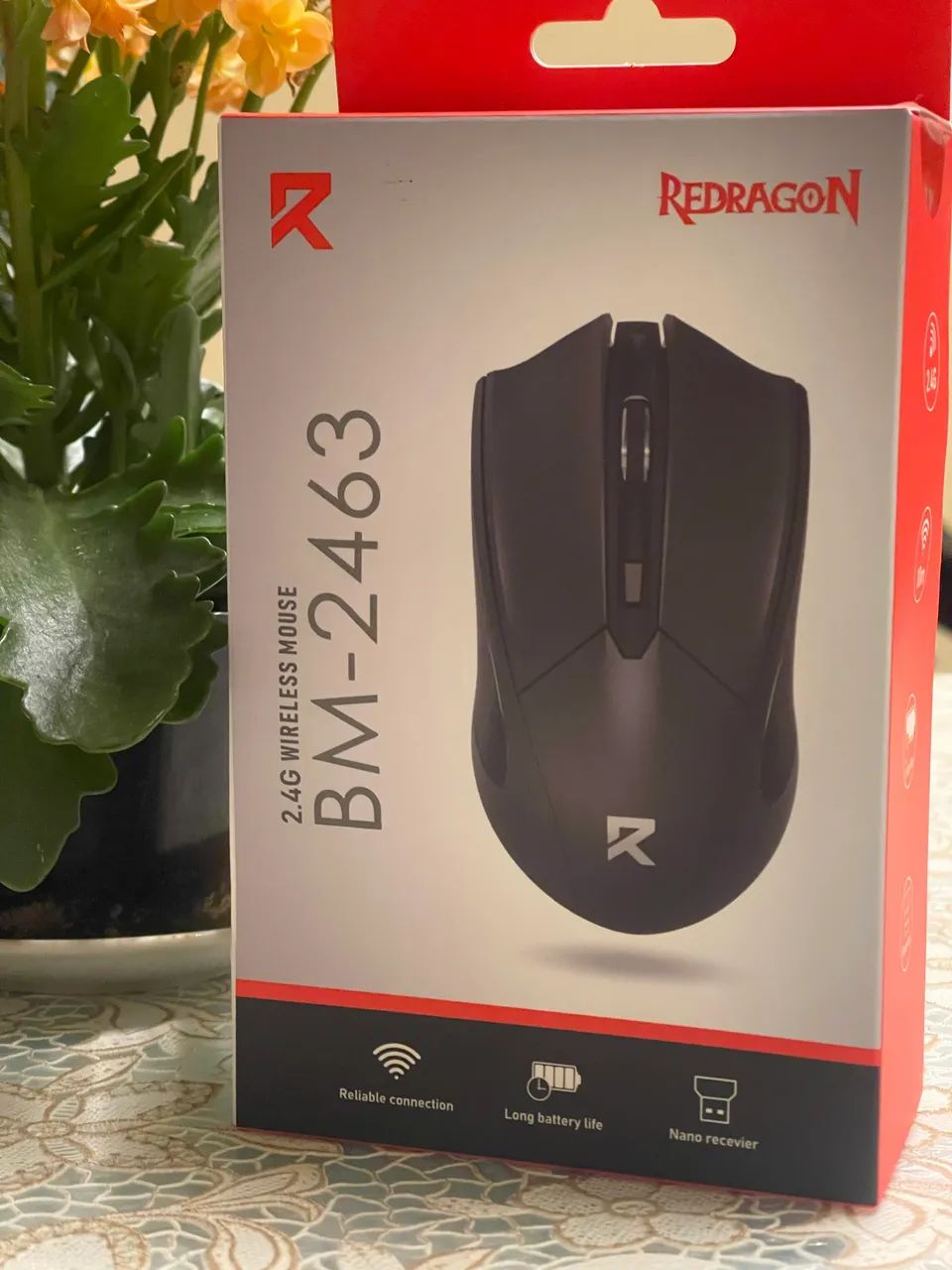 Mouse Redragon Ergonômico Alta Precisão USB Design Gamer/Office Confortável