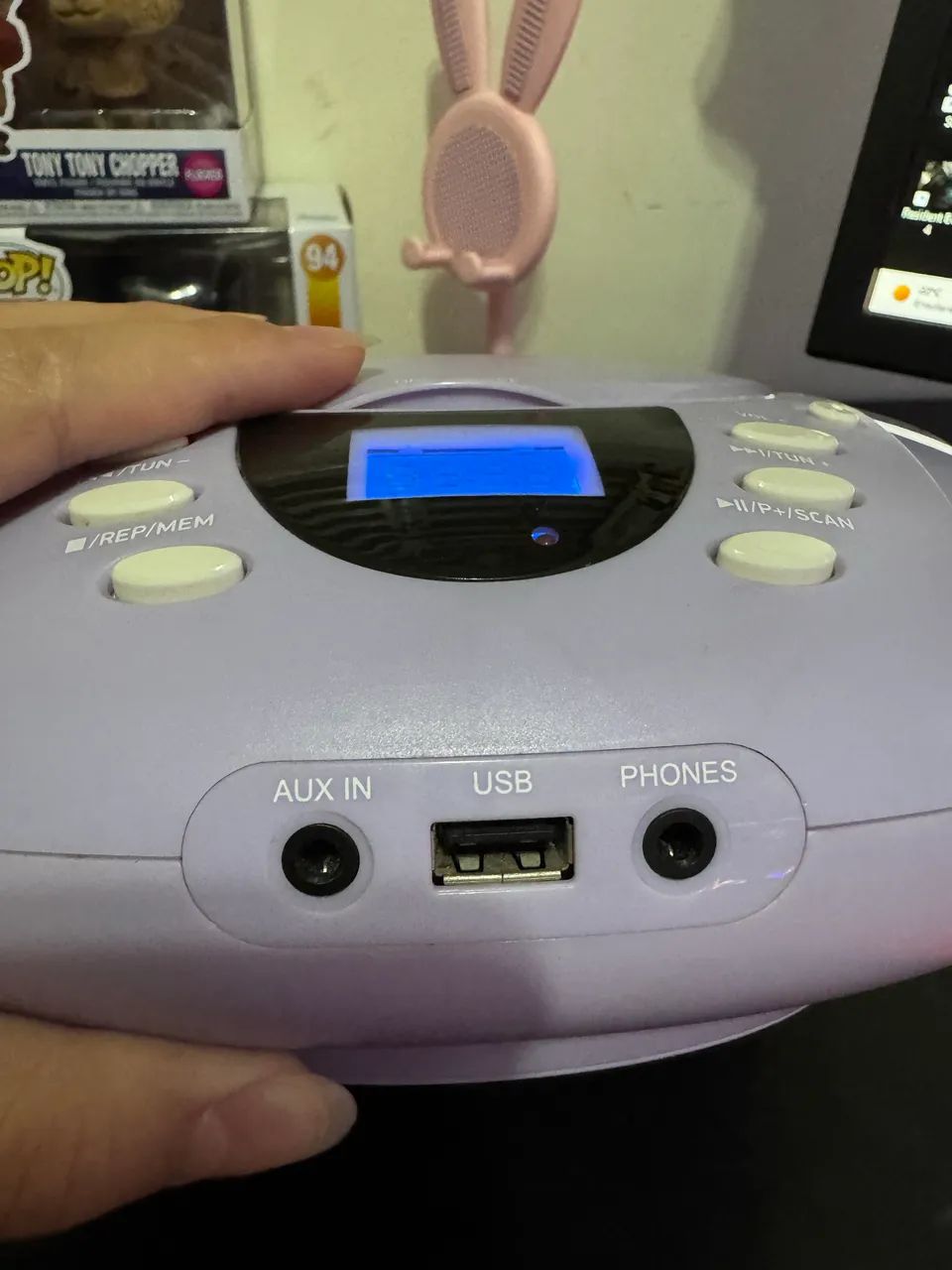 CD Player rádio lenoxx lavanda  - Foto 3