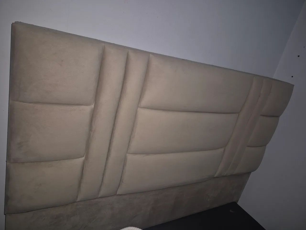Cabeceira no veludo
