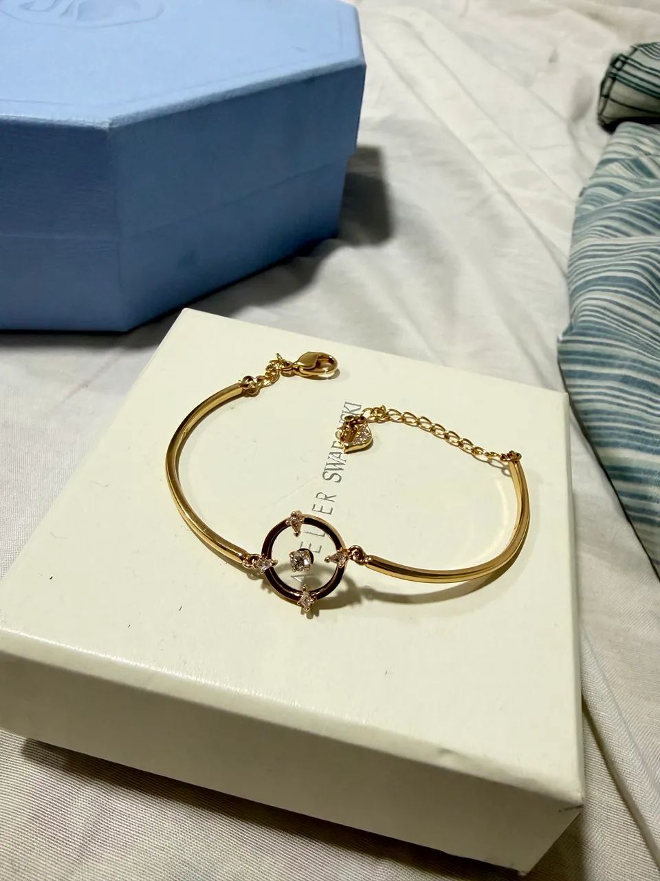 Swarovski ouro rose bracelete original   - Foto 2