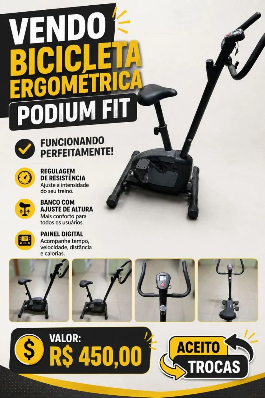 Bicicleta ergométrica Podiumfit