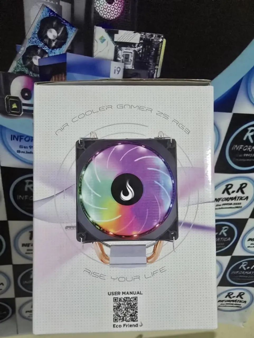 Novo Zero Cooler para Processador Gamer LED+ Pasta Térmica - Foto 2
