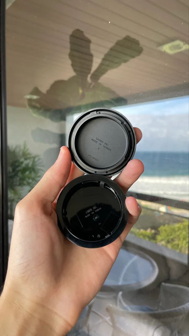 Tampa Protetora Original Canon para Lente - Traseira - Foto 6