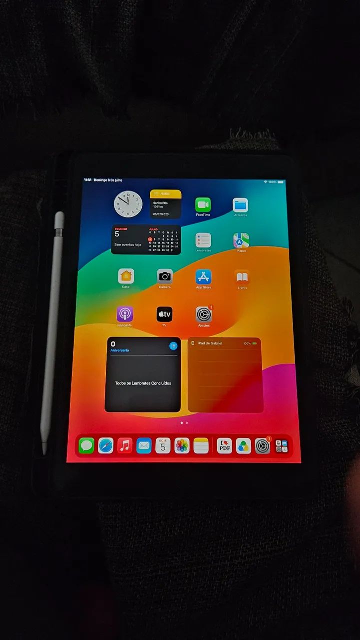 Ipad 7 32gb com caneta