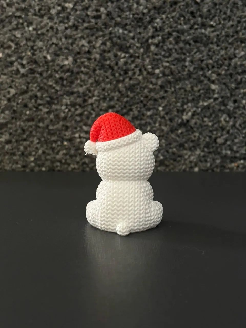 Urso Polar tricô com gorro  - Foto 3