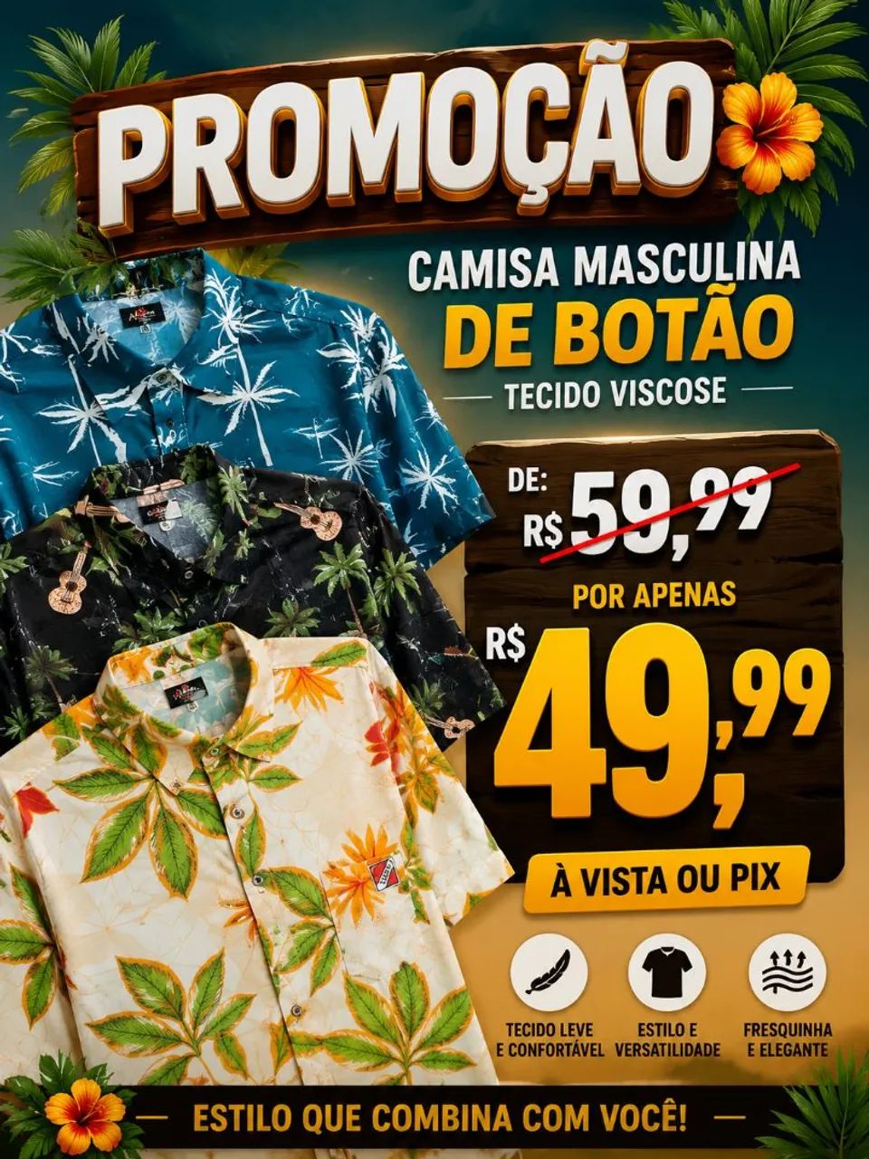 Camisa de botão super elegante  - Foto 2