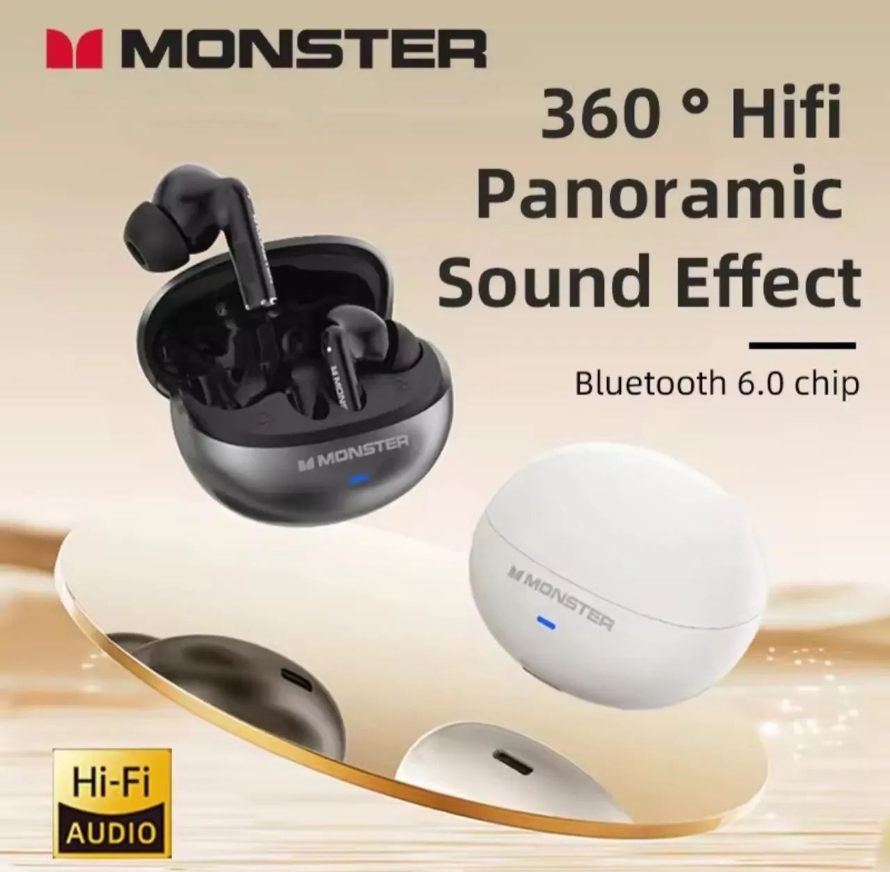 Fone Monster Bluetooth 6.0 Maxstar MQT39 - Foto 2
