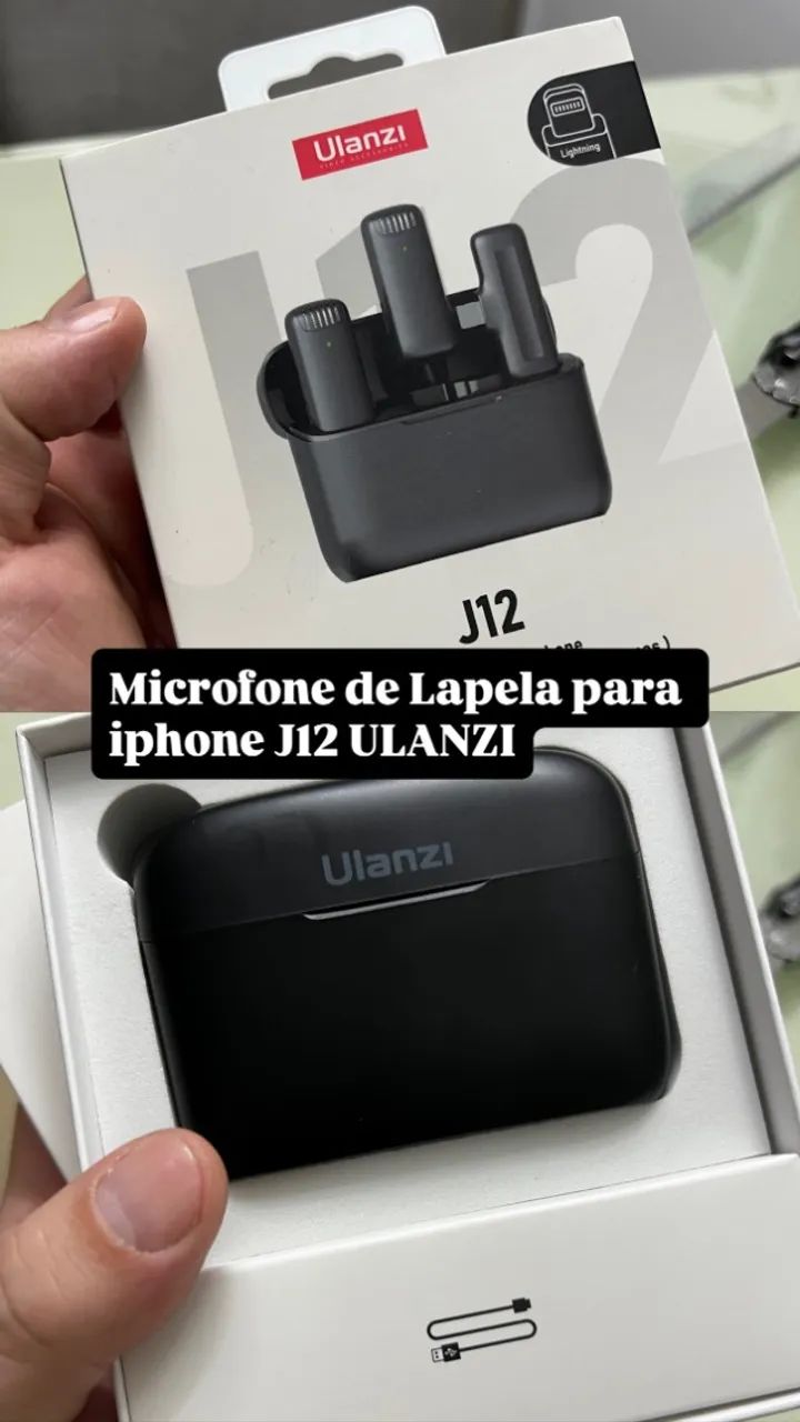 Microfone sem Fio Bluetooth marca Ulanzi Novo Influencer